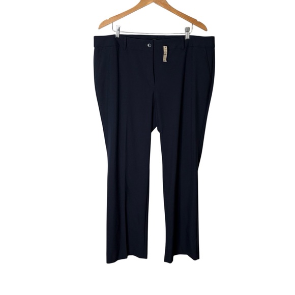 NEW Talbots Pants Womens 16W Windsor Wide Leg Stretch Trouser 32” Inseam Classic - Picture 2 of 12